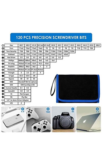 COOYA 120pc magnetic repair tool set,With Oxford bag，Magnetic design,Portable，oxidation ，corrosion