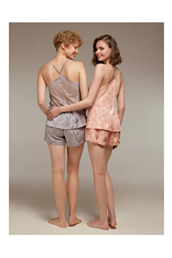 BONJOUR MADAME Bjm-1312 Shorts Bustier 2 Piece Set Ecru