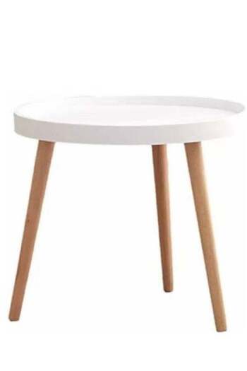AGD Round Coffee Table Snack Side Table Sofa Home Living Room Office