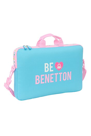 Benetton Laptop Case Unique Pink Turquoise 40 X 27 X 4 Cm