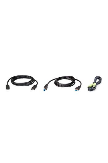 Electronica Kit cablu KVM USB DisplayPort Aten 2M, 2L-7D02UDPX3