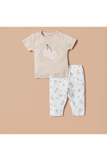 Juniors Cherry Print 8-Piece Apparel Set