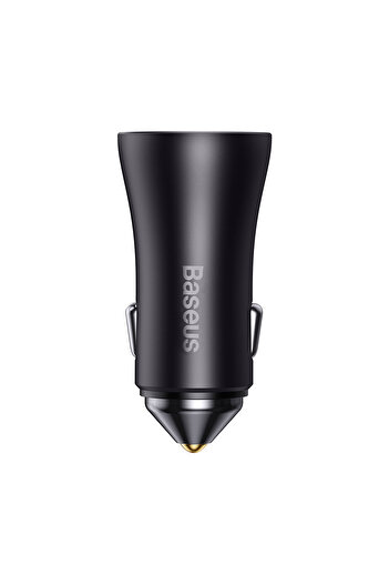 Baseus Ładowarka samochodowa Golden Contactor Pro 2xUSB-C 40W szary