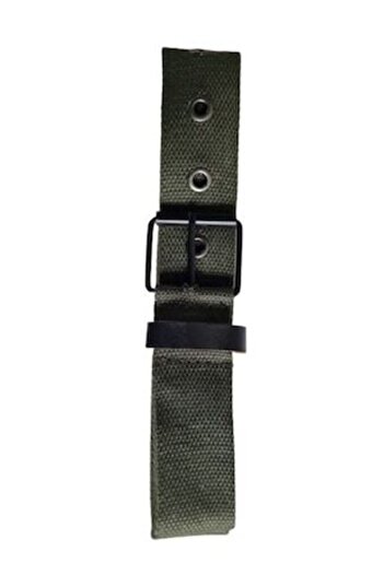 OEM Canvas Belt with Metal Buckle, Length 120cm, Width 4cm, Khaki