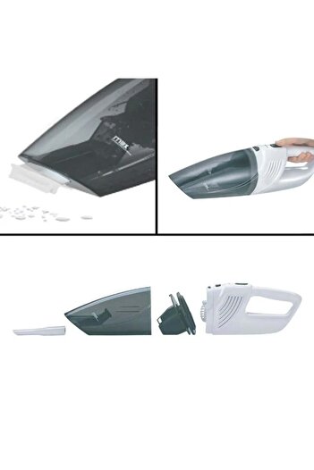 divendi-ro Aspirator de mână, cu baterie reîncărcabilă litiu, putere 40W, alb-negru