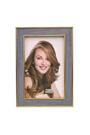 OEM Photo Frame, Wood, Two-Tone, 13x18cm, M1, Grey-Gold