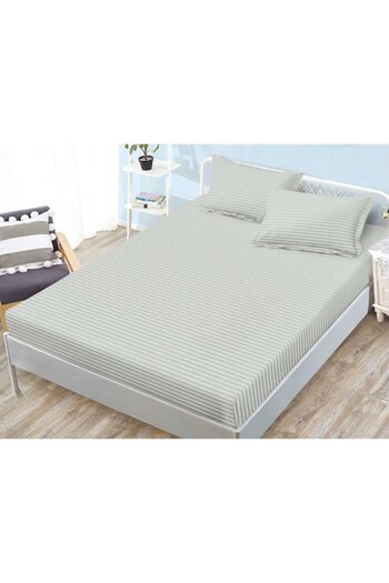 OEM Bed sheet and 2 pillowcases with elastic, Sonia-Home, Damask, 1 person, Uni, 140x200cm, Light Gray