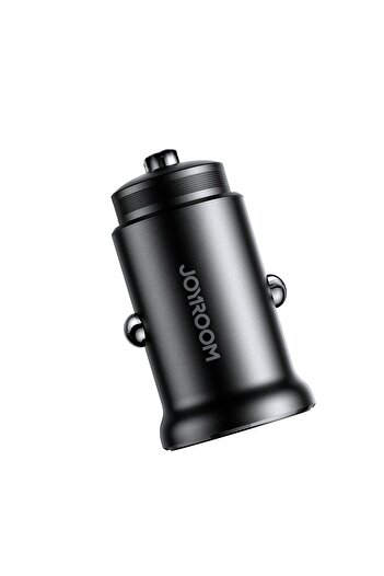 Joyroom Încărcător auto mini 30W USB-A QC3.0 USB-C PD Negru