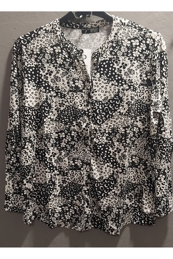 wearon tekstil Women Viscos Fabric Mother Large Size Shirt Combed