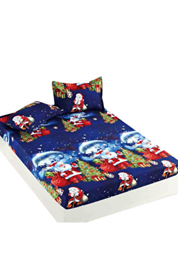 JOJO HOME Set of sheets and 2 pillowcases, Finet, 2 people, 3 pieces, Christmas Eve, 180x200cm