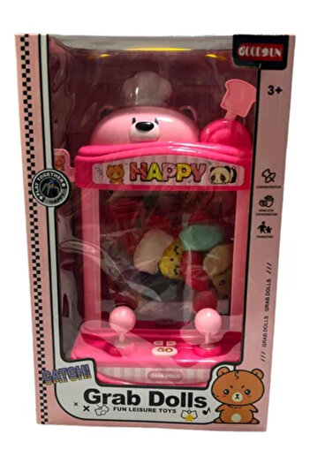 Toybox Mini Claw Machine with Colorful Plush Toys, Portable, USB or Battery Operated