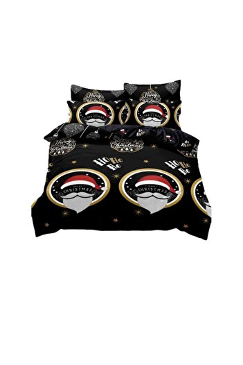 JOJO HOME Bed Linen, Jojo Home, Finet, 2 people, 6 pieces, Merry Christmas, 230x240cm, Multicolor