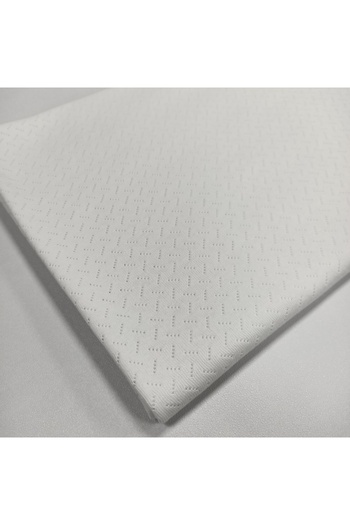 Kaf Kumaş Perforated Pointelle Rib Fabric |   100% Cotton |   White Cross Line