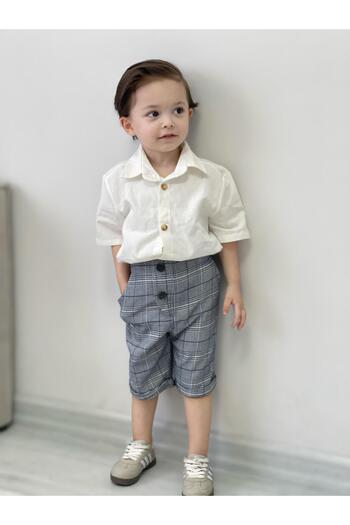 favorimkids Short Striped Cotton Suit Cotton Shorts Bottom Top Suit