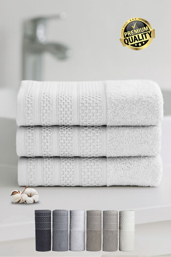Vionel Home Softure 3-пакет рушників для рук та обличчя | Щоденне використання | 50x90 см | Buzgri | М'які, міцні