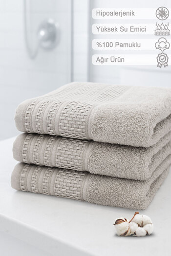 Vionel Home Softure 3-Piece Hand Face Towel |   Daily Use |   50X90Cm |   Soft, Durable, Quick Dry