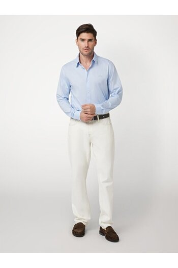 Guess LS SUNSET SHIRT - ORG COTTON POLY STRETCH POPLIN