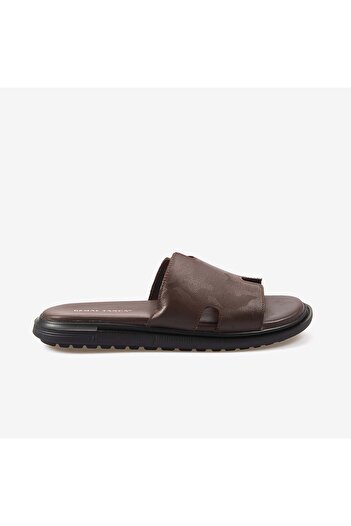 KEMAL TANCA Genuine Leather Men's Slippers 940