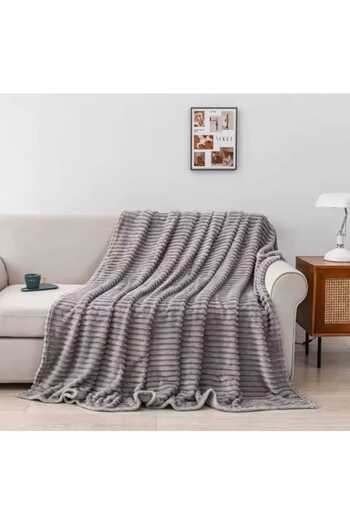 OEM Patura Cocolino, Model Dungi, Uni, 2 persoane, 200x230cm, Gri Deschis