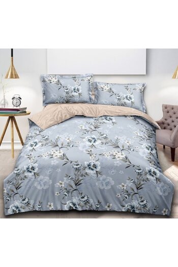 OEM Double Bed Sheet Set with Elastic, 4 Pieces, 2 Persons, 180x200cm, Multicolor Finet M7