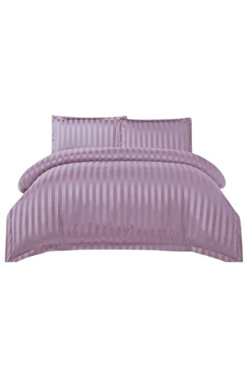 OEM Bed Linen Set, Fitted Sheet, Damask Type Finet, 4 Pieces, Uni, 180x200cm, Lavender