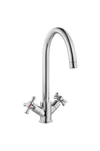 Eca Quadrille Kitchen Faucet with Swan Spout