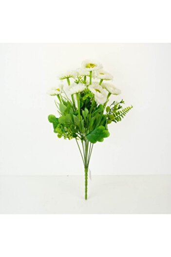 OEM Buchet de garoafe albe, pvc/textil 40 cm