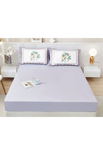 OEM Bed sheet set, Finet, 3 pieces, 2 persons, 160x200cm, Lilac-Multicolor