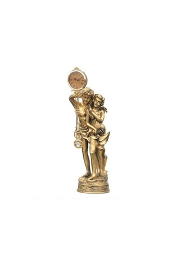 BV Statuie indragostiti cu ceas 40x19 cm