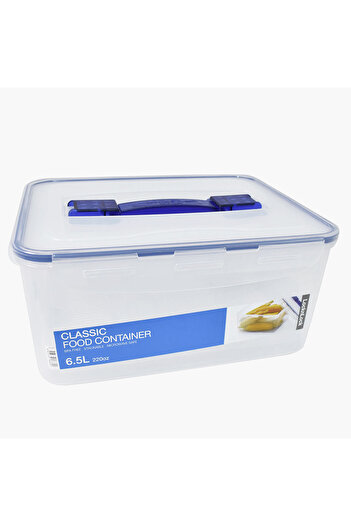 locknlock Food Container with Clip-On Lid and Handle - 6.5 L