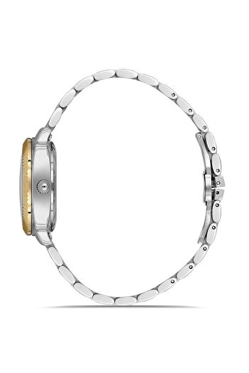 FERRO Yellow and Silver Steel Cord Women's Wristwatch Fl21625Awt-D 3Atm Waterproof 2 Year Warranty