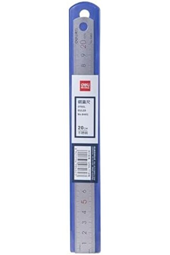 Deli STEEL RULER 20 CM