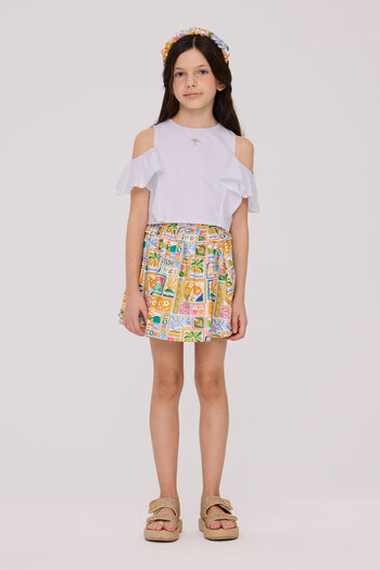 Tyess Girl Patterned Skirt
