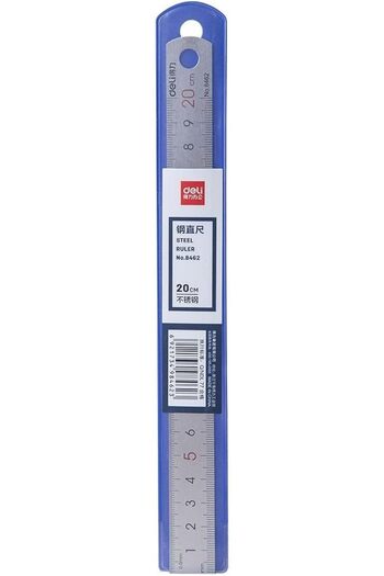 Deli STEEL RULER 20 CM