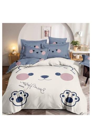 JOJO HOME Double bedding set, 3D print, teddy bear, 6 pieces, finish, 230x240cm