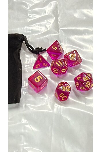 Le Majeur DND Frp Zar Seti 7li Set Dnd Zarı Dungeons And Dragons Masaüstü Oyun Zarı seffafmor