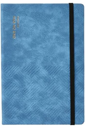 Deli EN123L BL A5 70gsm Leather Cover 80 Sheets Notebook