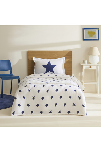 Karaca Home Young 100% Cotton Cirius Single Pique Set Blue-White