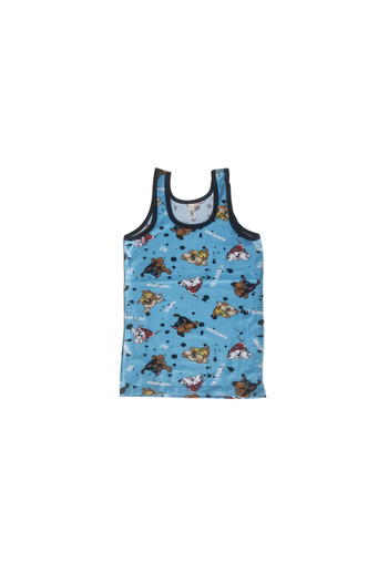 Panda Crew Neck Boys Printed Patterned Singlet 3-Piece