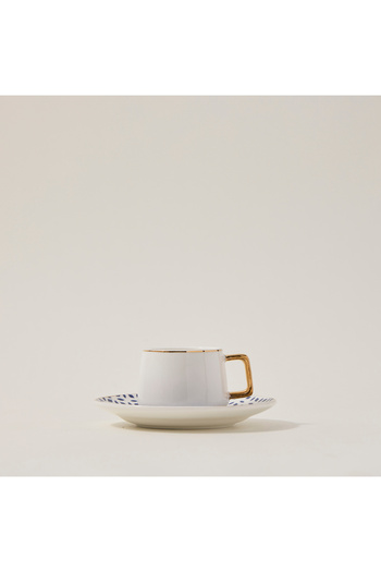 Dallaty blue and white porcelain Turkish coffee cups set 12 pcs