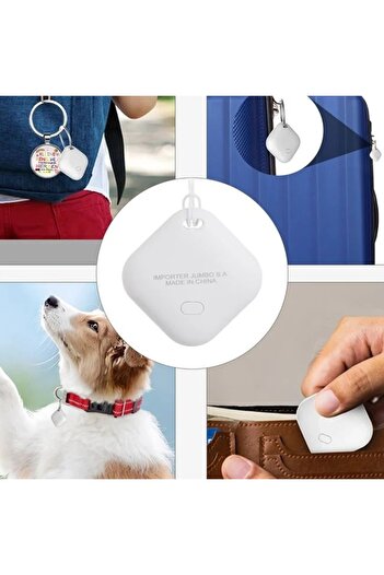 divendi-ro GPS Locator Device, with Strap, plastic, 3x3 cm, white