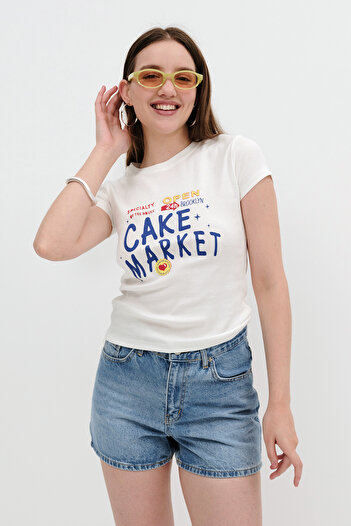 Addax Short Sleeve Printed T-Shirt P10499