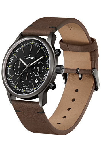 Tornado Classic Men's Multi Function Black Dial Watch - T24108-XLDB