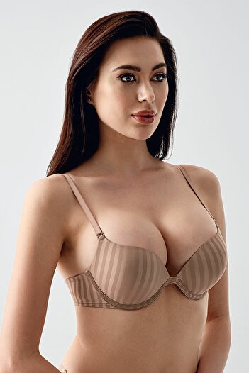 NEWBRA LINGERIE Γυναικείο σουτιέν με μοτίβο διπλής υποστήριξης B Cup, 337036