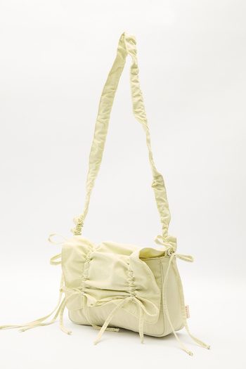 Manuka Büzgü Detailled Shoulder Bag Yellow