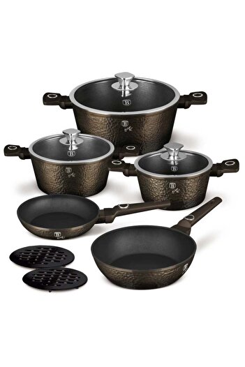Berlinger Haus Primal Gloss Collection 10-Piece Titanium Cookware Set