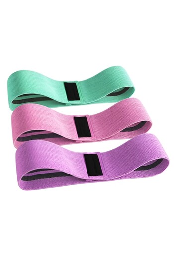 Teno Set 3 Elastic Bands for Training Teno®, 3 Resistance Levels, Durable Textile Fabric, for Beginners/