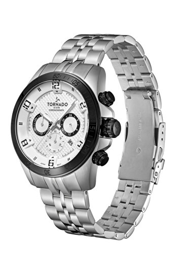 Tornado CELESTIA CHRONO Men's Chronograph White Dial Watch - T3149B-YBSW
