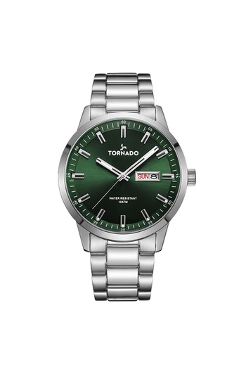 Tornado SPECTRA ANALOG Men's Analog Green Dial Watch - T23001-SBSG