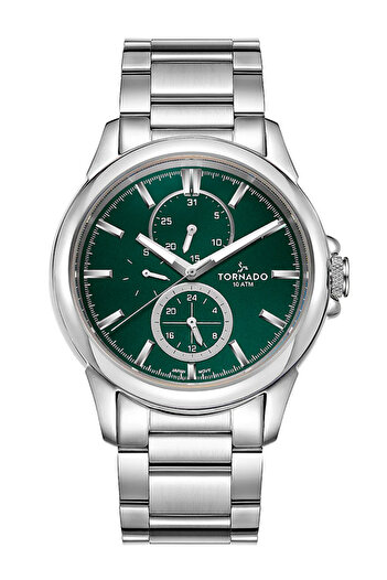 Tornado CELESTIA ELITE Men's Multi Function Green Dial Watch - T6107-SBSH